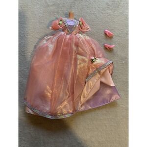 BARBIE COLLECTIBLES RAPUNZEL 2001 DOLL Pink Dress Gown Heels ONLY! # 53973